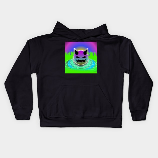 GHOSTY flames Kids Hoodie by GHOSTY